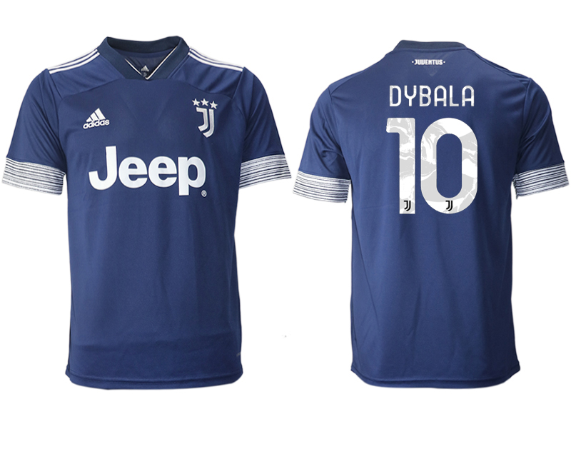 Men 2020-2021 club Juventus away aaa version #10 blue Soccer Jerseys